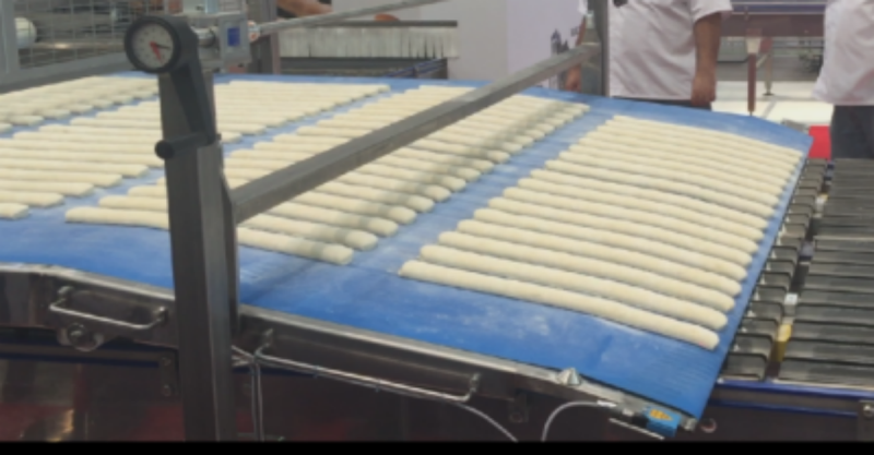 Step-by-Step Illustration: ADMF Line Shaping Baguette, Roll, and Croissant Dough